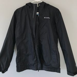 Black Columbia Windbreaker- Youth XL